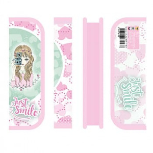 Пенал односекционный Пчелка Лайт малый "Just smile" ПО-501