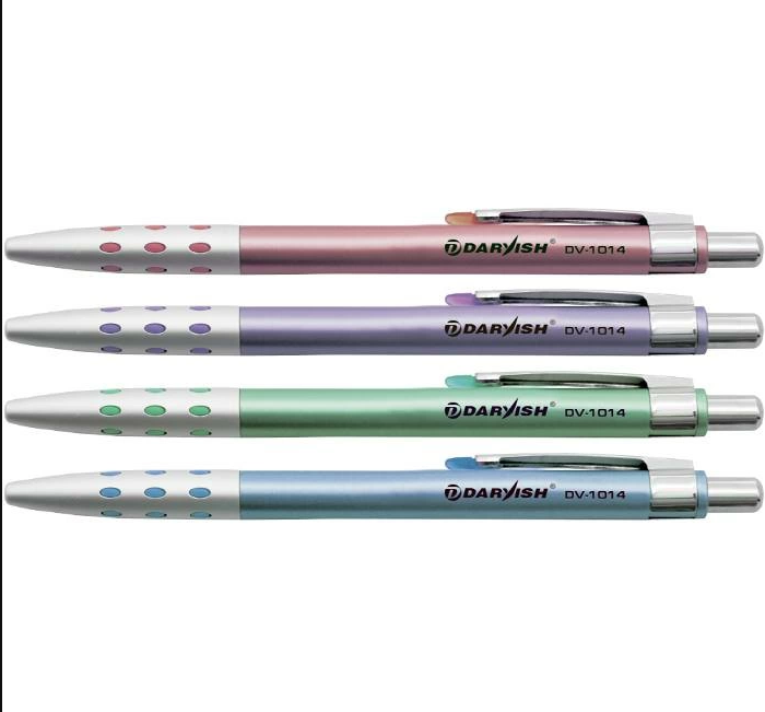 Ручка шариковая автомат Darvish ,0,7мм, синяя,корпус цветной перламутровый, DV-1014