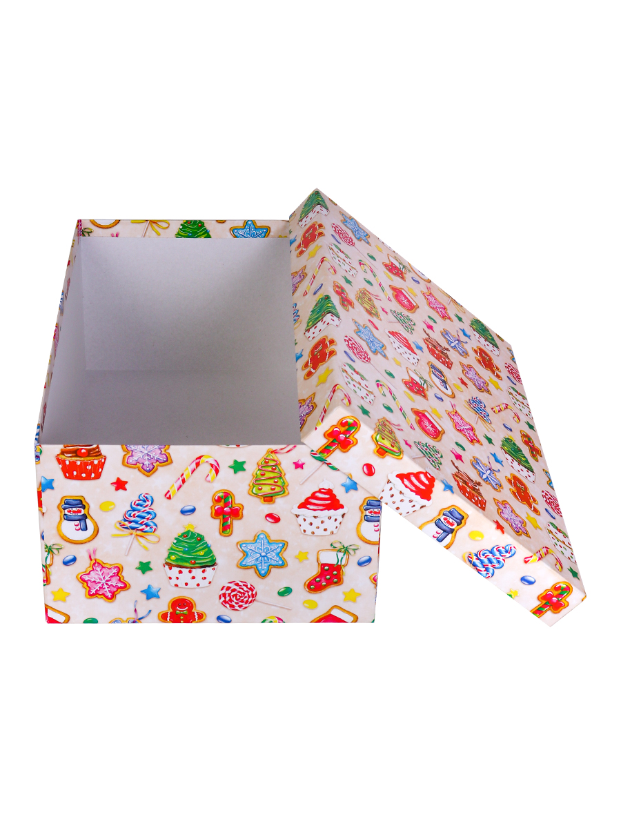 Коробка подарочная Miland 'НГ сладости', 29х19х12 см., прямоугольная (Серия 10в1), картон, 1475