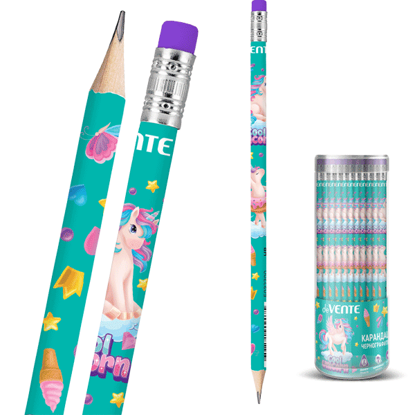 Карандаш чернографитный 'deVENTE.Unicorn' диаметр грифеля 2 мм, 5032300