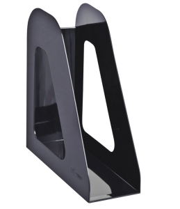 Лоток для бумаг вертикальный Стамм Фаворит 1 секция черный, ЛТВ-30495