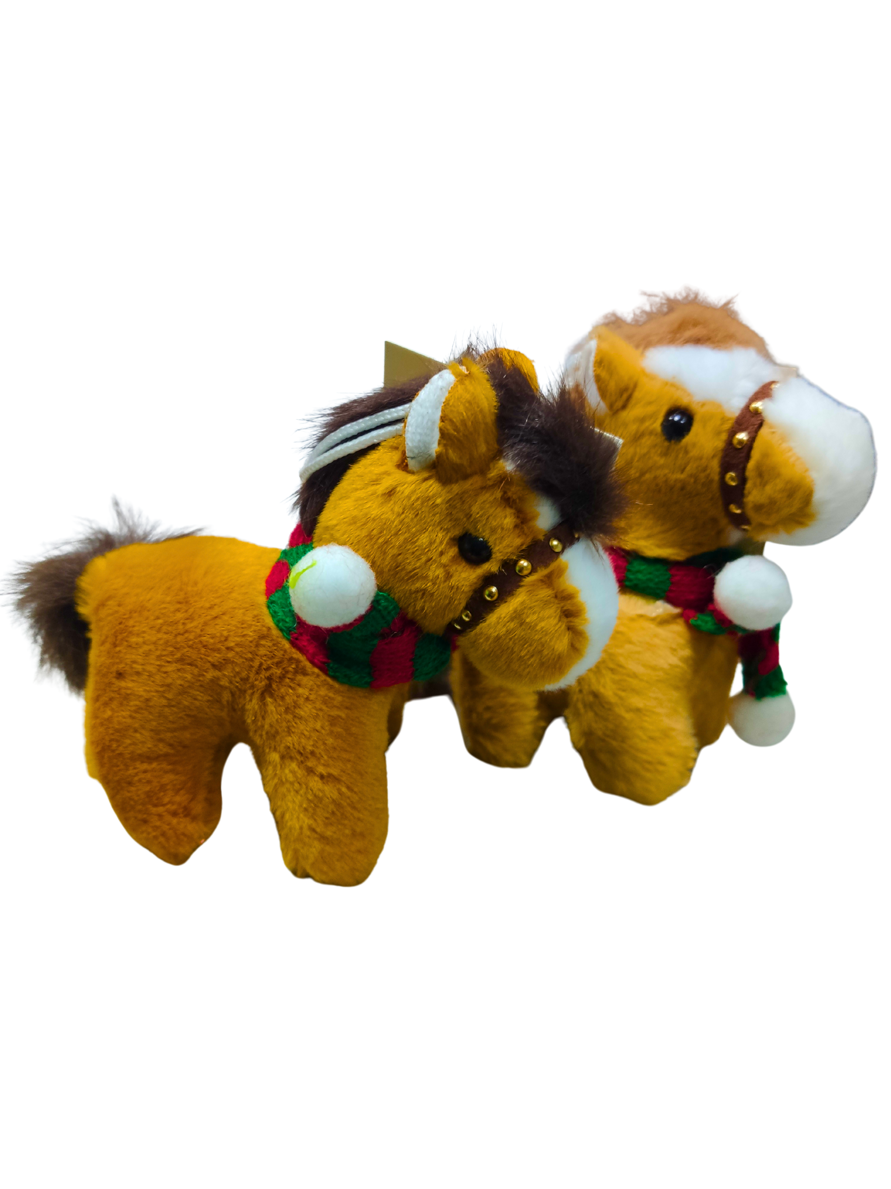 Новогодняя игрушка лошадь символ года 2026, на липучке, 125303