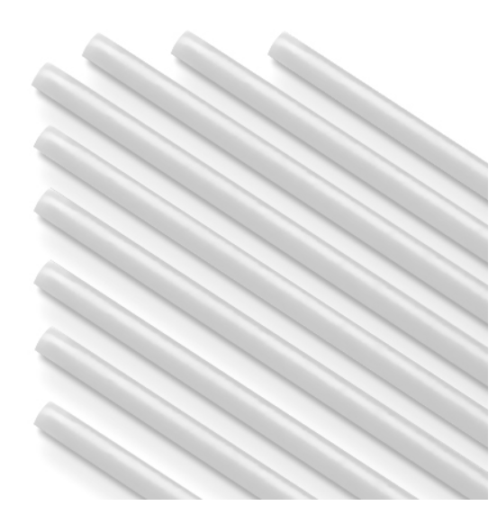 Палочки из пищевого пластика для шаров и сахарной ваты, белый 100 шт, ITP-2