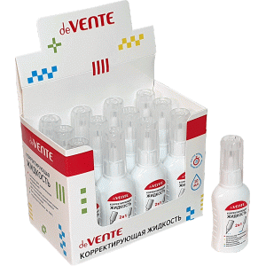 Корректирующая жидкость 2 в 1 , "deVENTE", 10 мл , быстросохнущая, 4060105