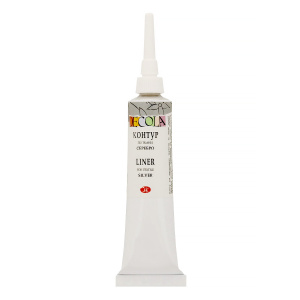 Контур акрил ткань "Decola", 18 мл, серебро, 5403966