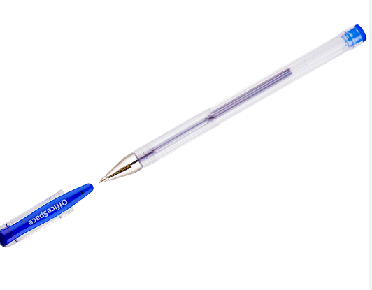 Ручка гелевая OfficeSpace синяя, 0,5 мм, GPA 100;BU_1714