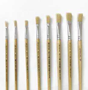 Кисть щетина плоская №8 "ASMAR", AR-8Щ