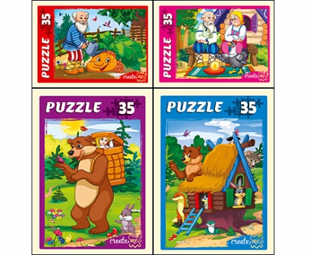 Пазлы-мини 35 эл. Рыжий кот 'Любимые картинки', 175 х 130 мм., П35-3256