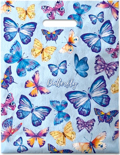 Пакет ПЭ с вырубной ручкой 31х40 (х50) Интерпак ламинация (Полет), ВУР51705