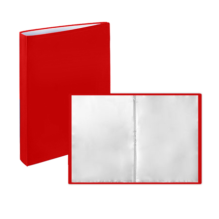 Папка 30 файлов 'KWELT' , А4 , красная , пластик 0,5 мм, КР-000292