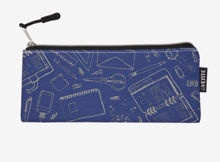 Пенал 'deVENTE. School' 21,5x9x1 см, плоский для 35 предметов, на молнии, 7024076