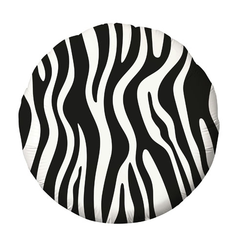 Шар фольга Agura Круг 'Зоо зебра!', (18'-45 см)., 756669