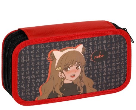 Пенал 3 секции, 'Kawaii Effect 2024', большой тканевый, ПО-110