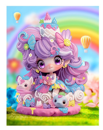 Алмазная мозайка ЗЕФИРКА, деревянный подрамник, холст 23х30 М-12128