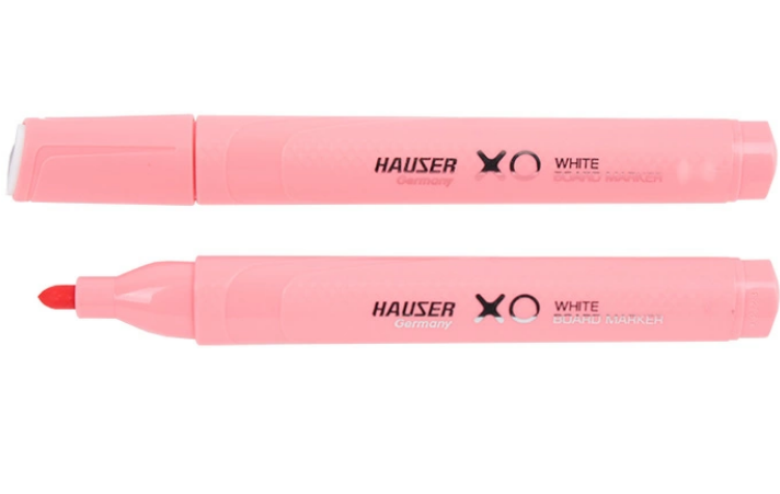 Маркер для белой доски HAUSER корпус треугольный красный, H6344RD