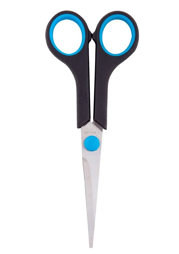 Ножницы 16 см, 'OfficeSpace', чехол, с синими вставками, 264901