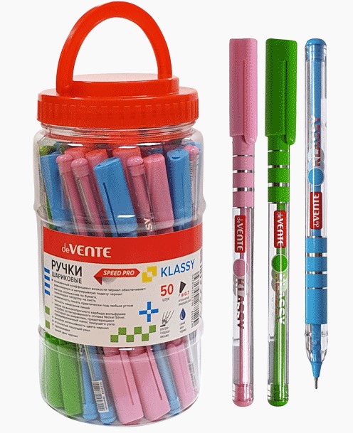 Ручка шариковая 'deVENTE. Klassy' Speed Pro, d=0,7 мм, ультра гладкое письмо, синий цв, 5073526