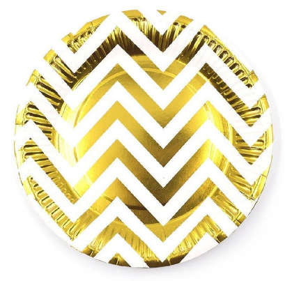 Одноразовые тарелки 18 см 'Зигзаг', Разноцвет, (6 шт;уп), 701011