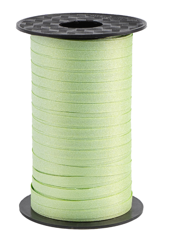 Лента полипропиленовая (0,5 см х 100 м) Салатовый, Глиттер, 6233103.
