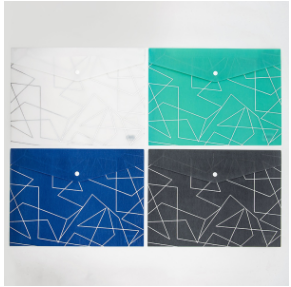 Папка на кнопке пласт. А4 GEOMETRY арт.JL-D0022