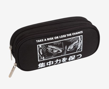 Пенал 'deVENTE. Fearless' 22x9,5x7 см, овальный для 60 предметов, 7023531