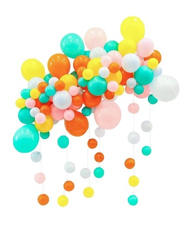 Гирлянда из воздушных шаров, Набор №3, Яркий Микс, Пастель, 82 шт. в упак., 6233258