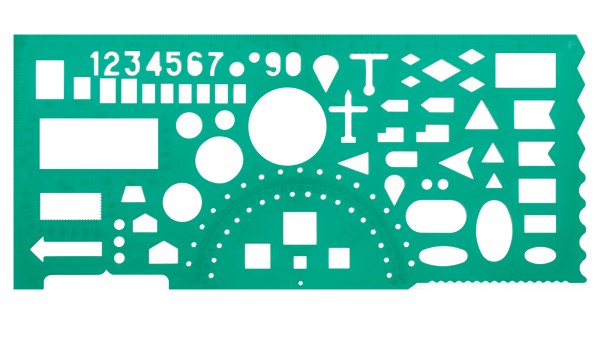 Линейка офицерская СТАММ, пластиковая, гибкая, зеленая, ТТ02