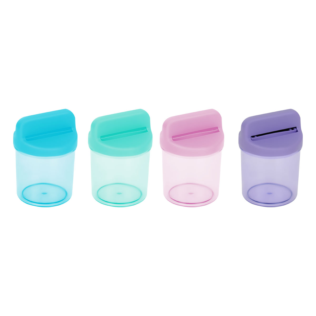 Скрепочница магнитная СТАММ, без скрепок, пастельные цвета, ассорти, ПС-30878