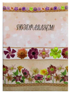 Папка адресная ламин. А4 (пухлая) "Поздравляем" Тесемочки