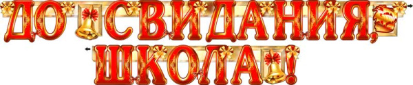 Гирлянда ФДА 'До свидания, школа!' + плакат, с блестками, 700-221-T