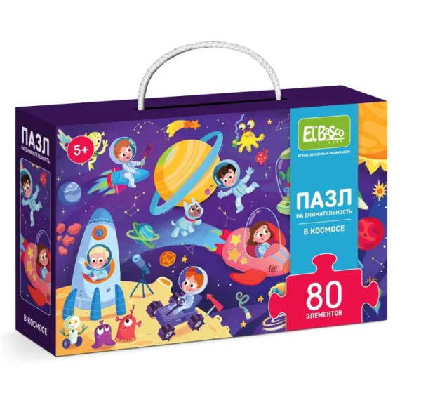 Пазл на внимательность 'В Космосе', 80 элементов, ET01-067