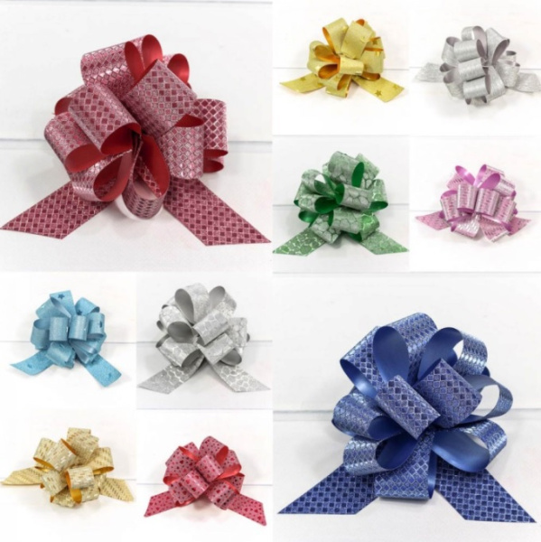 Бант-шар OMG 'Блеск со звездочками (микс)', 5 см, цвета ассорти, OM000542-50