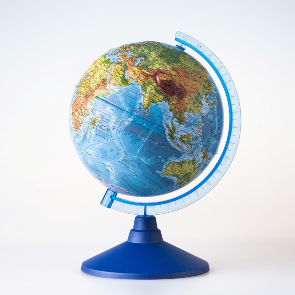 Глобус Земли Физический Рельефный (250 мм Классик Евро), KE22500193